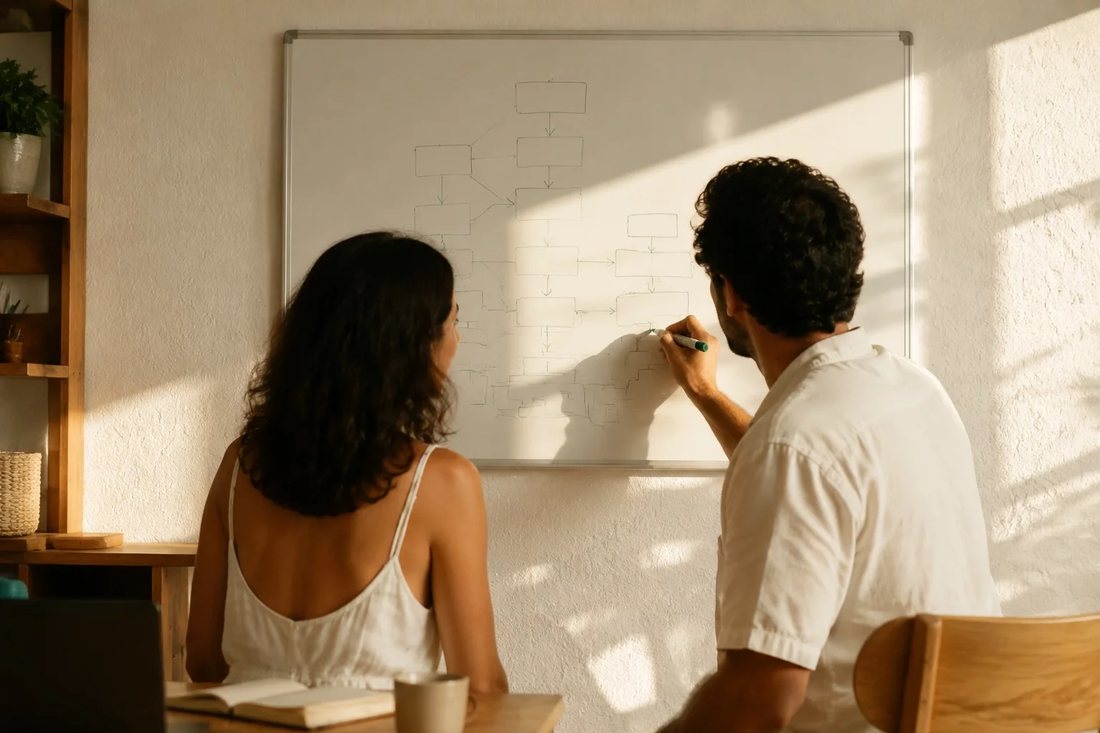 Roda de participantes durante uma rodada de argumentação na sala da escola